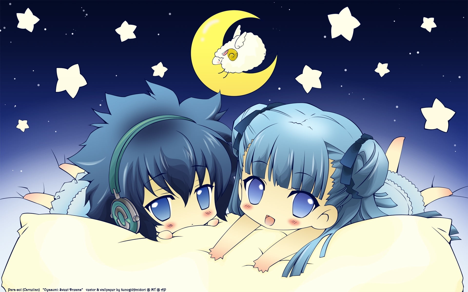 Blue Haired Chibi - wide 9