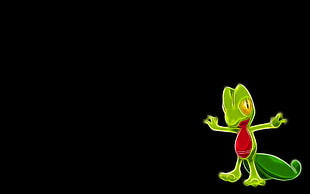 Pokemon green gecko illustration