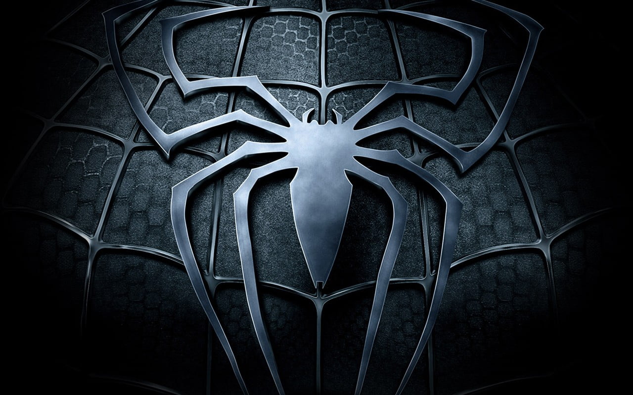 Download Black Spiderman Logo Wallpaper | Wallpapers.com