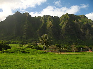 green mountain, oahu, Hawaii, landscape, island