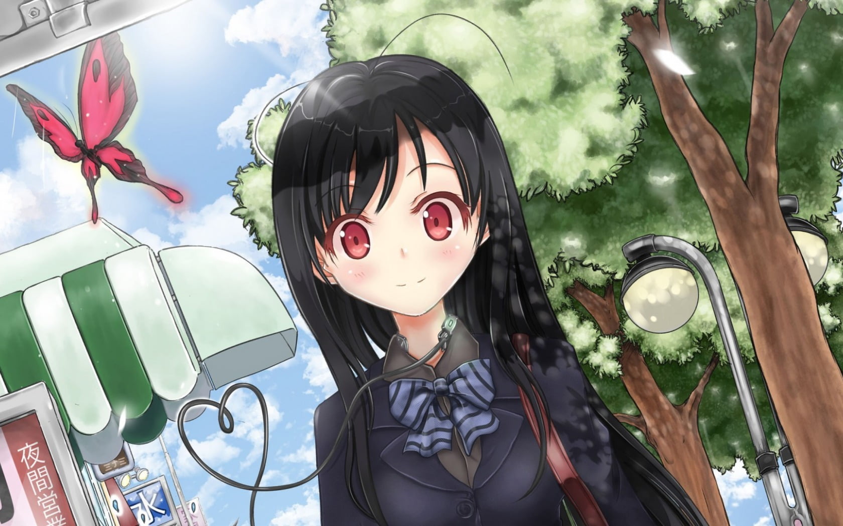 Black haired girl anime character HD wallpaper | Wallpaper Flare