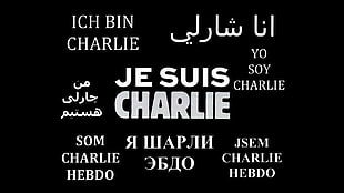 black background with je suis charlie text overlay, Charlie Hebdo, Je suis Charlie, I Am Charlie HD wallpaper