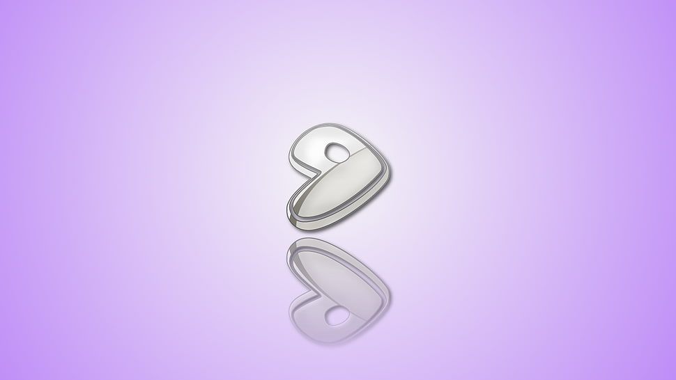 gray heart clip art, Linux, Gentoo HD wallpaper