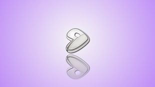 gray heart clip art, Linux, Gentoo HD wallpaper