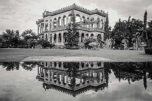 grayscale photo of concrete building, architecture, monochrome, building, Philippines