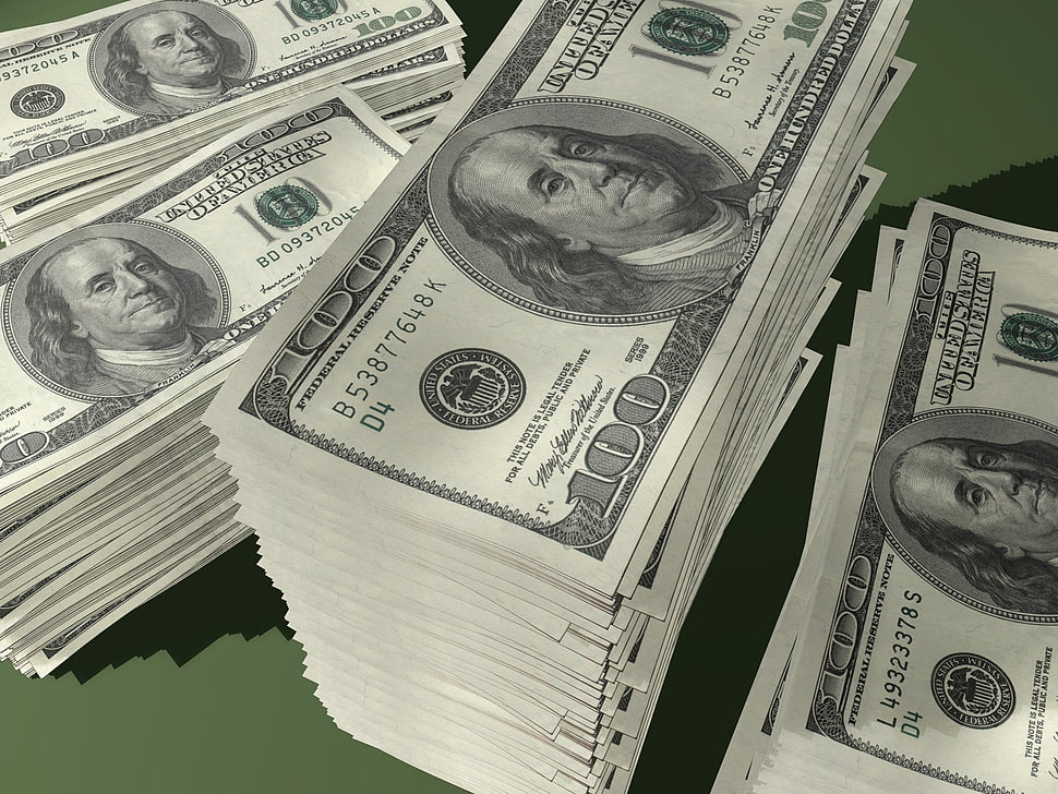 100 US dollar bills HD wallpaper