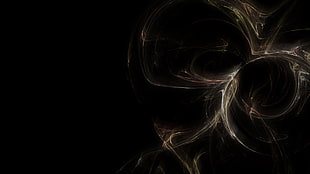 brown LED light, abstract