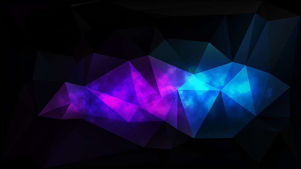 abstract painting, space, low poly HD wallpaper