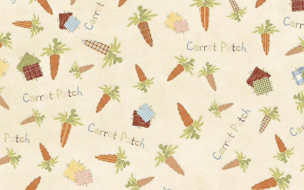 close-up photo of Carrot Patch textile HD wallpaper
