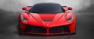 red Ferrari Laferrari HD wallpaper