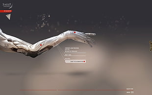 Sarlf game application, Deus Ex: Human Revolution, Sarif Industries, video games, robot HD wallpaper