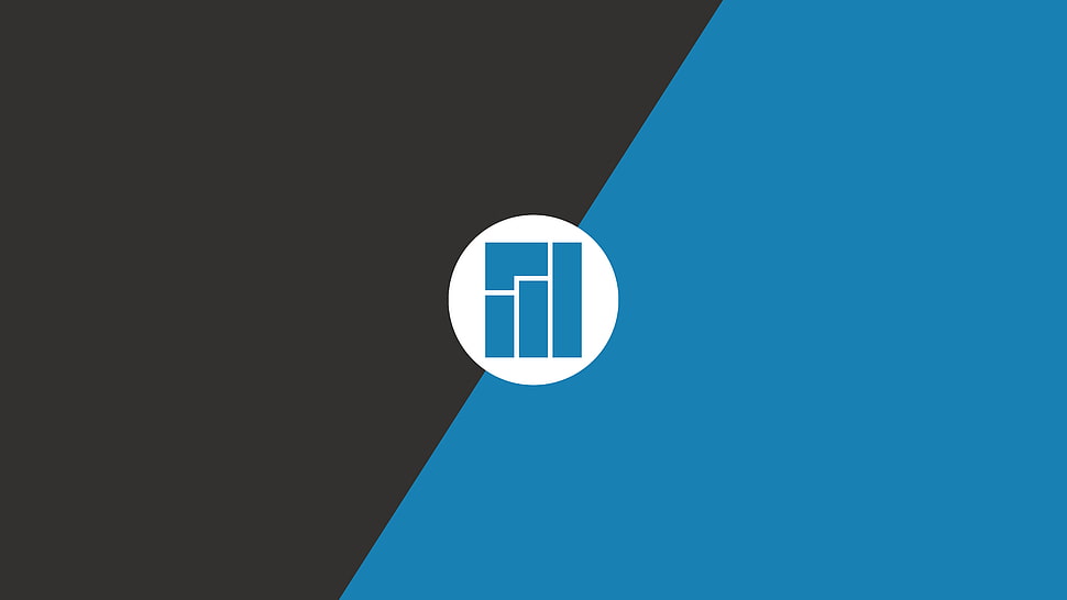 blue and black logo, Manjaro, Linux HD wallpaper