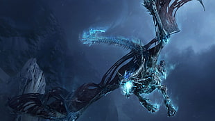 World of WarCraft The Frozen Throne Frost Dragon HD wallpaper