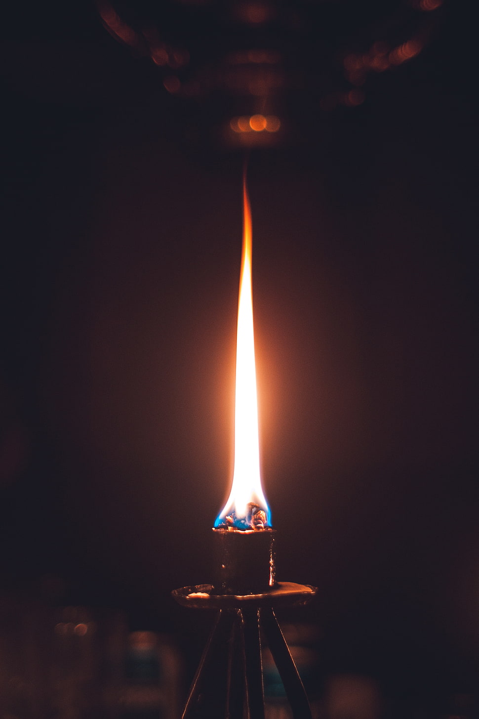 black metal lamp, Fire, Flame, Wick HD wallpaper