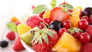 assorted fruits, fruit, food