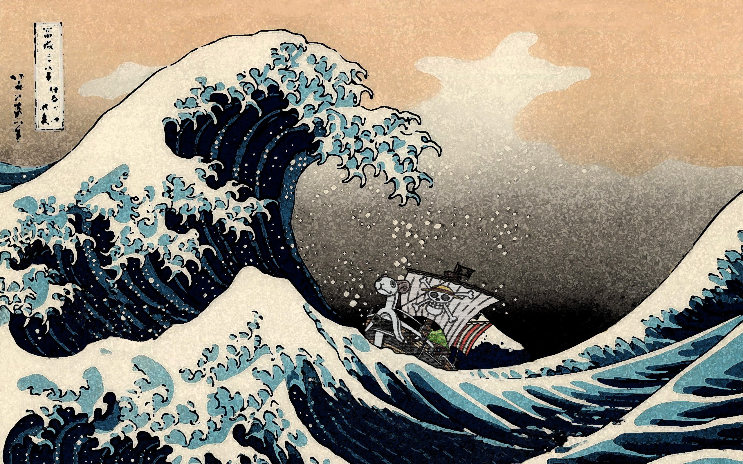Download Amoled S The Great Wave Off Kanagawa Wallpaper  Wallpaperscom