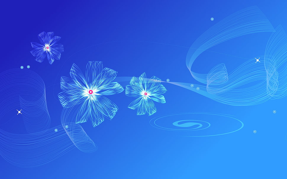 blue ribbon HD wallpaper