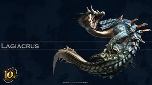 Lagiacrus digital wallpaper, Monster Hunter, Lagiacrus