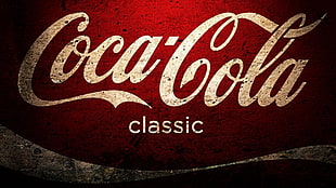 Coca-Cola Classic poster, Coca-Cola, logo, typography, digital art