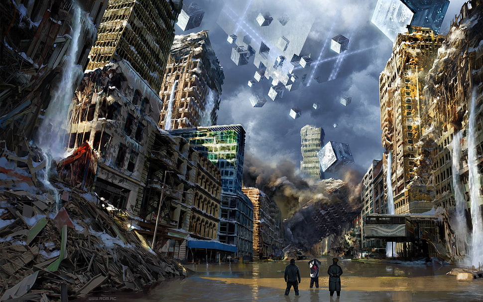 online game application screenshot, CGI, artwork, apocalyptic, science fiction HD wallpaper
