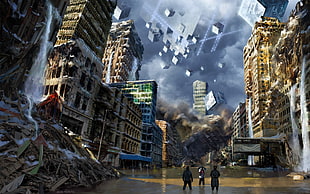 online game application screenshot, CGI, artwork, apocalyptic, science fiction