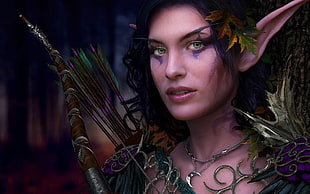 female elf archer character