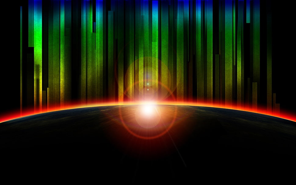 multicolored wall paper HD wallpaper