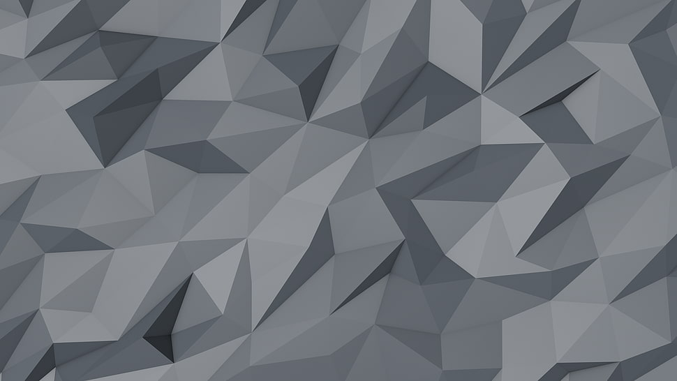 white and black area rug, low poly, poly, digital art HD wallpaper