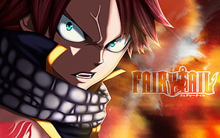 Fairy Tail poster, anime, Fairy Tail, Dragneel Natsu