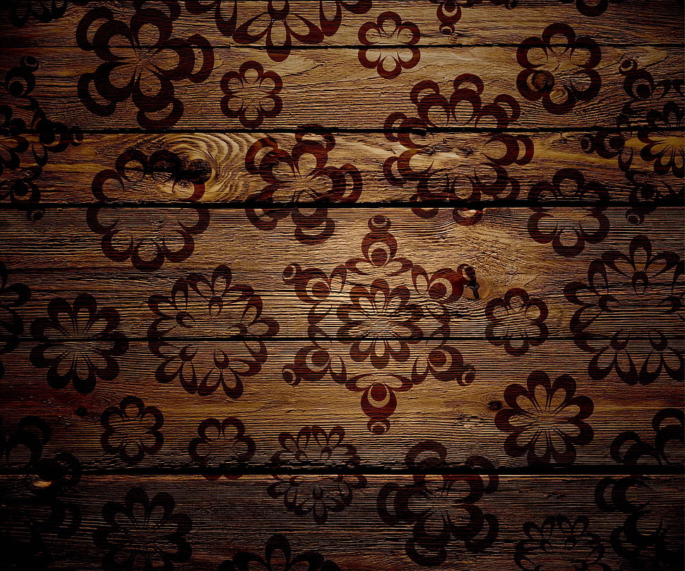 brown wooden board with print HD wallpaper