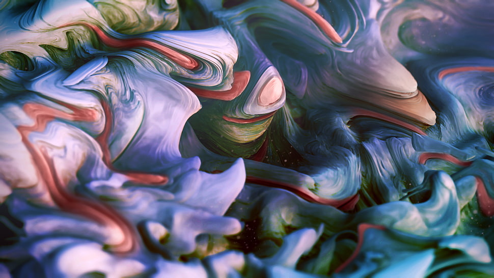 multicolored oil painting HD wallpaper