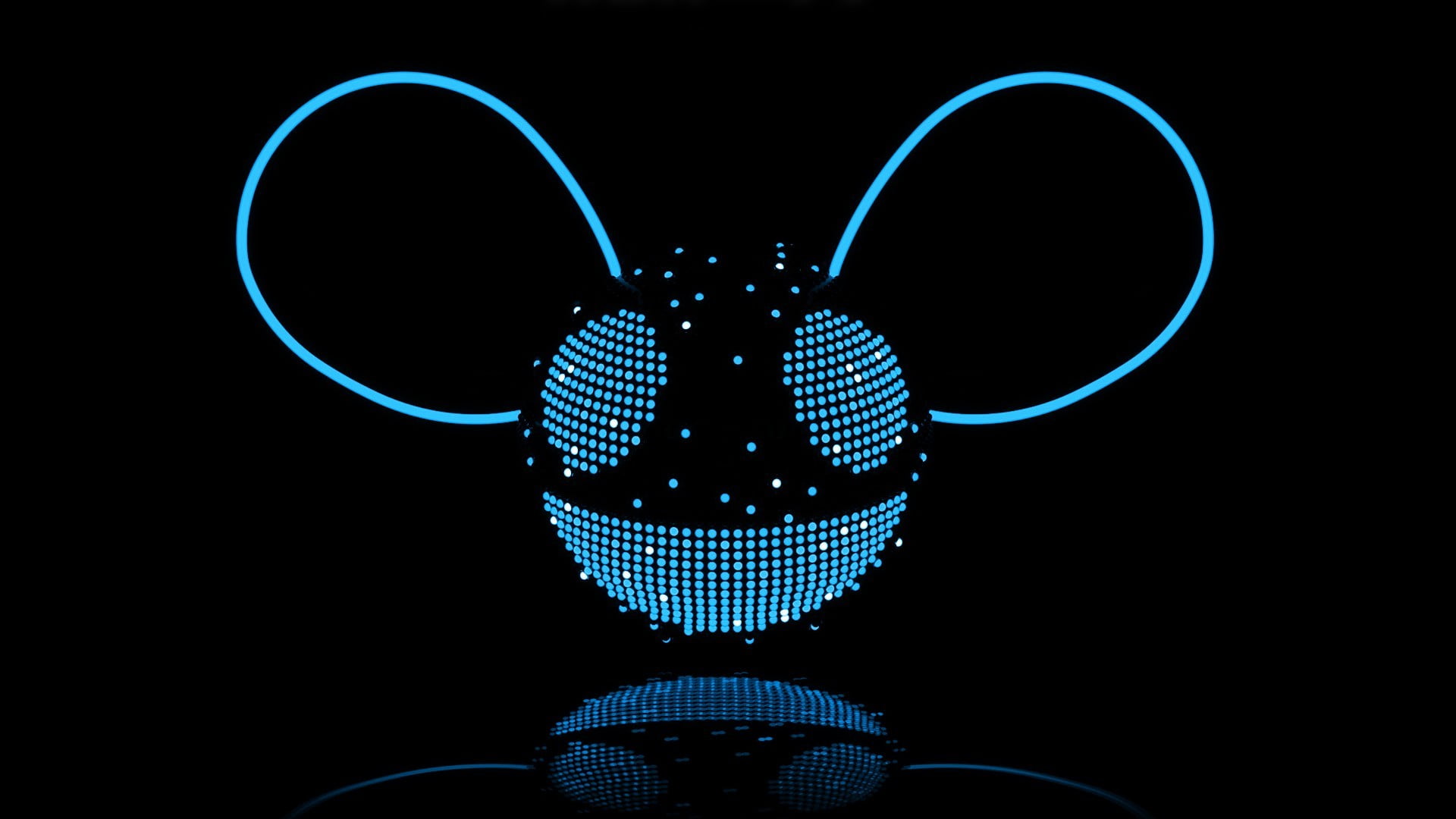 Mickey Mouse head reflection lamp, deadmau5, black, lights