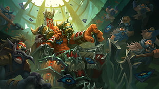 Dota Orc clan digital wallpaper, Hearthstone: Heroes of Warcraft, World of Warcraft, video games, artwork HD wallpaper