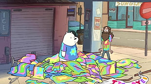 We Bare Bears Snow Bear, WeBareBears, Capture, humor HD wallpaper