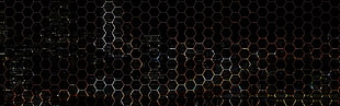 multiple display, digital art, hexagon HD wallpaper
