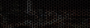 multiple display, digital art, hexagon