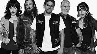 grayscale Sons of Anarchy cast
