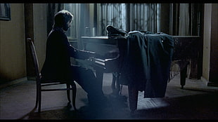 brown grand piano, The Pianist, Roman Polanski, Adrien Brody, Władysław Władek Szpilman