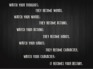 watch your thoughts text, motivational HD wallpaper