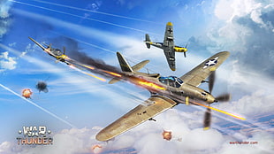 War Thunder digital wallpaper, War Thunder, airplane, Gaijin Entertainment, video games