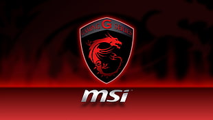 MSI logo, MSI, dragon HD wallpaper