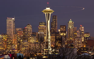 Space Needle Seattle, Washinton, Seattle, cityscape, tower, skyscraper