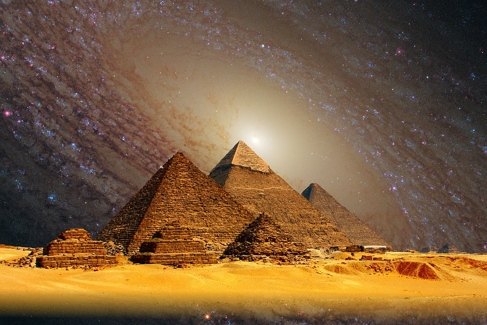 Photo manipulation of Pyramid of Giza HD wallpaper | Wallpaper Flare