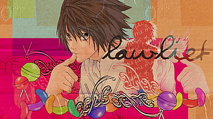 Lawliet illustration, Death Note, anime HD wallpaper