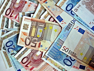 euro bill collection HD wallpaper