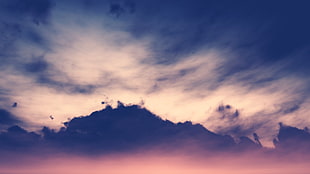 white and black abstract painting, clouds, dark, render