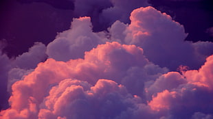 white clouds, clouds, sky, night sky, simple background HD wallpaper