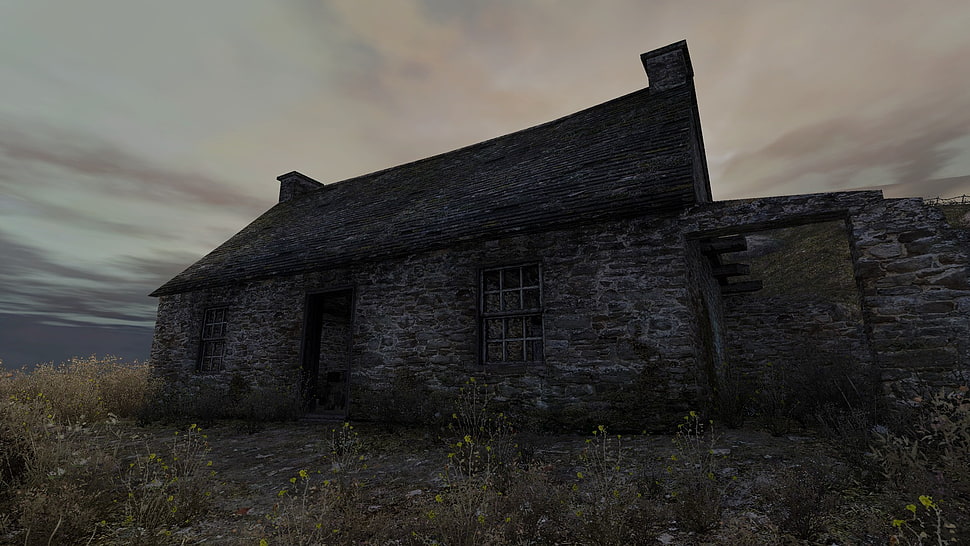 vintage black house, Dear Esther, Source Engine, entertainment, video games HD wallpaper