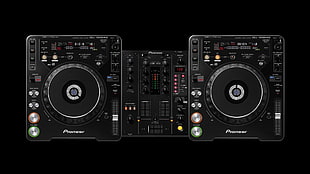 black Pioneer DJ controller HD wallpaper