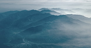 gray mountains, mountains